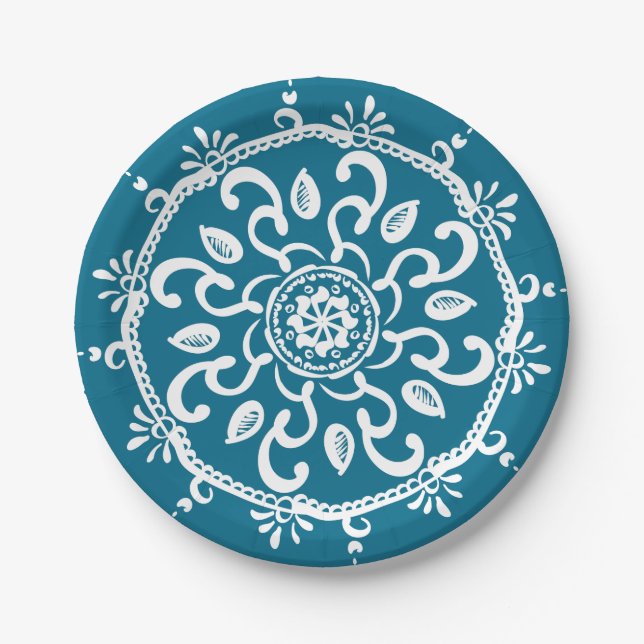 Tidepool Mandala Paper Plates (Front)