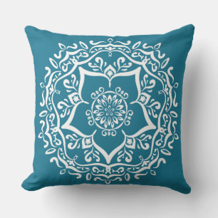 Tidepool Mandala Throw Pillow