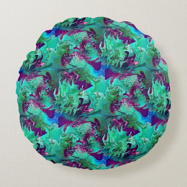 Tidepools..... Round Pillow (Front)