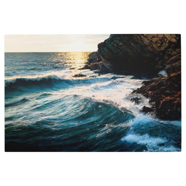 Tides in Motion Metal Print (Front)