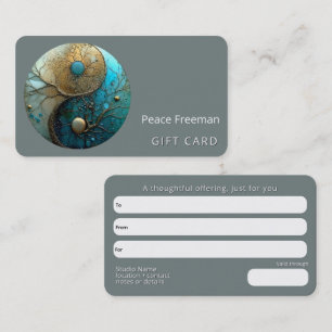 Tides of Balance   Yin Yang Design Business Card