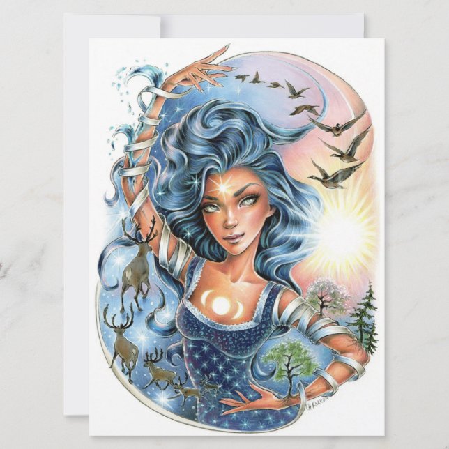 Tides of Time Fantasy Seasons Female Art Card (Front)