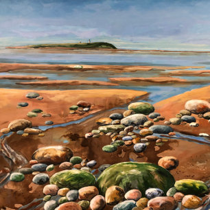 Tides Out Original Hand Painted art work Wooden Box Sign