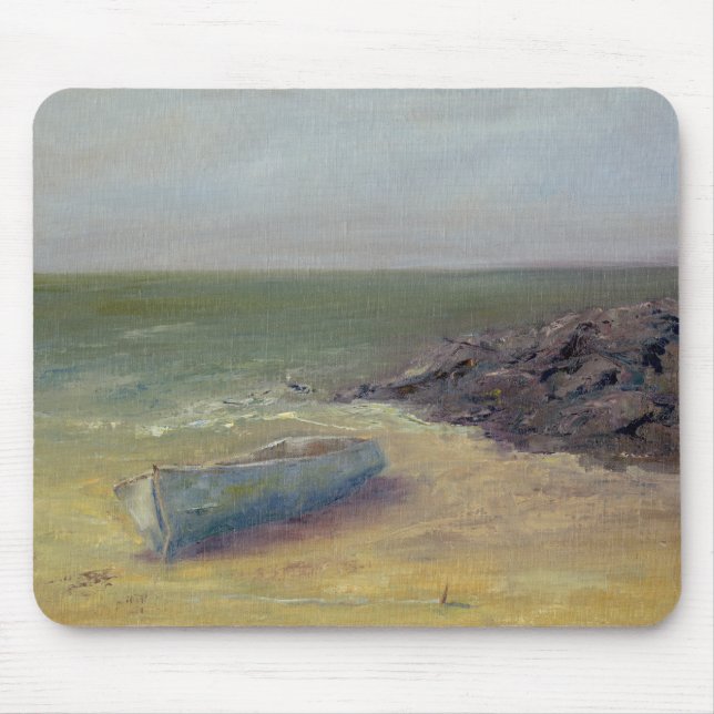 Tide's Rolling In - Boat on the Shore Mouse Pad (Front)
