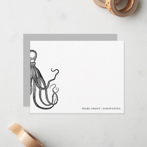 Tides Tentacles  Flat Card Stationary