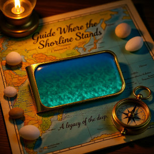 Tideworn Sky Gold Finish Money Clip