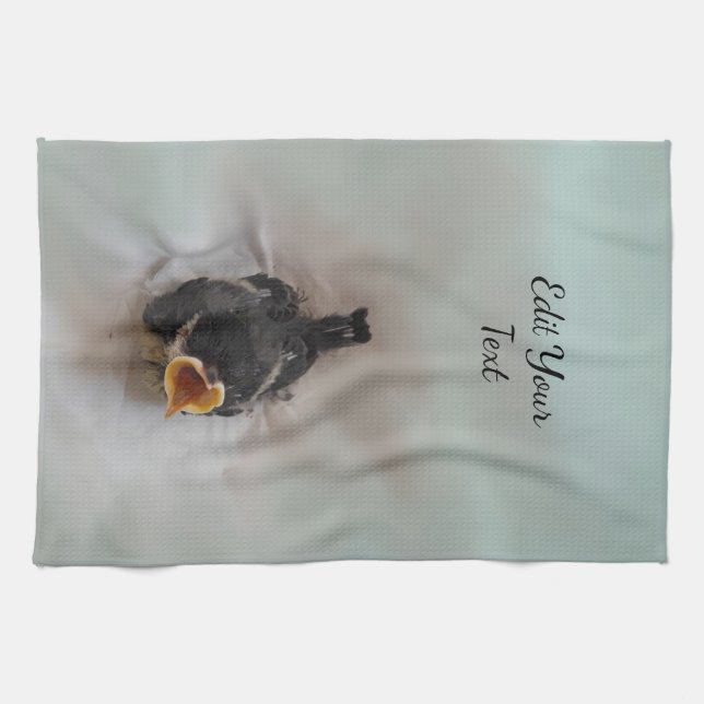 Tidi my Bird the Parus Major Kitchen Towel (Horizontal)