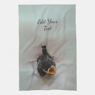 Tidi my Bird the Parus Major Kitchen Towel
