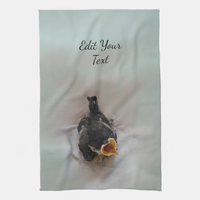 Tidi my Bird the Parus Major Kitchen Towel (Vertical)