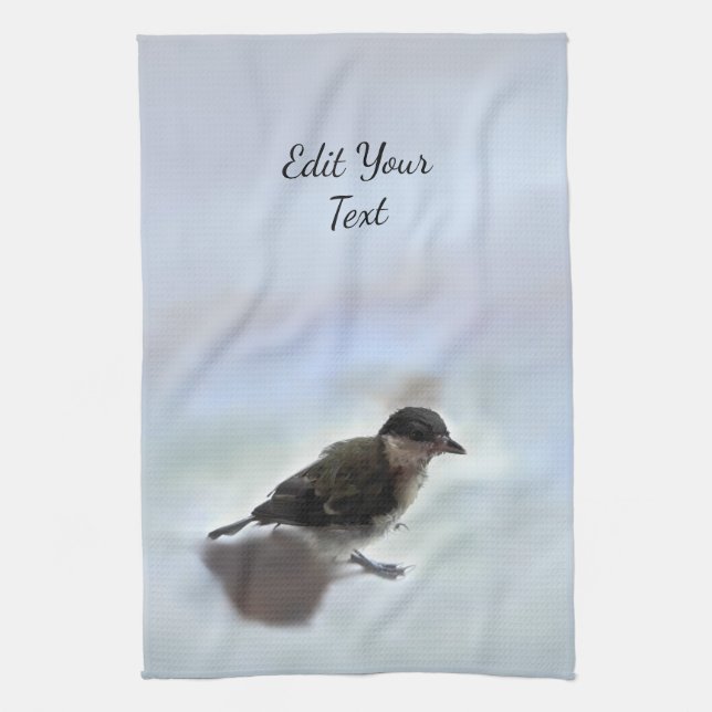 Tidi my Bird the Parus Major Kitchen Towel (Vertical)