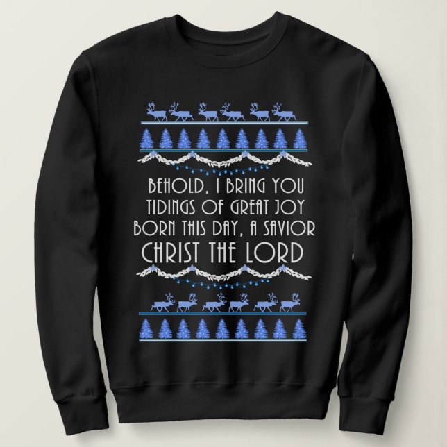 Tiding of Great Joy Christmas Sweatshirt (Design Front)
