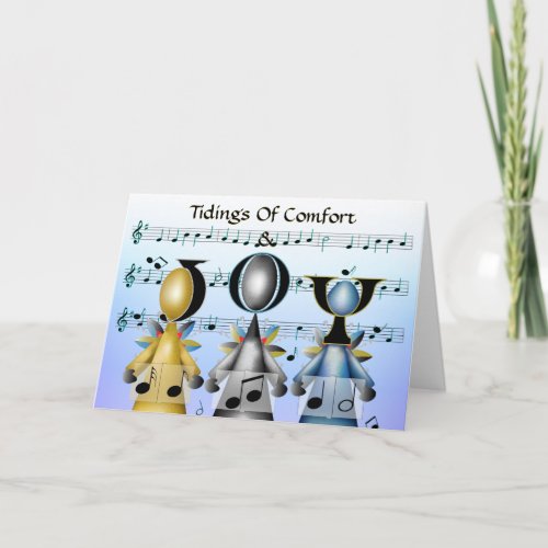Tidings of Comfort and Joy Christmas Carolers Holiday Card