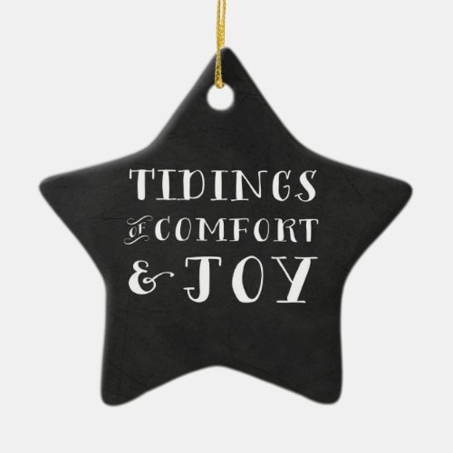 Tidings of Comfort and Joy Christmas Ornament