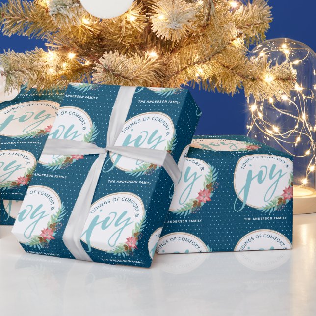 Tidings of Comfort & Joy Christmas Wrapping Paper (Holidays)