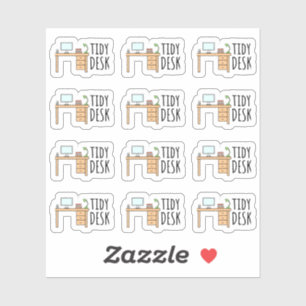 Tidy Desk Study Table Cleaning Reminder Planner Sticker