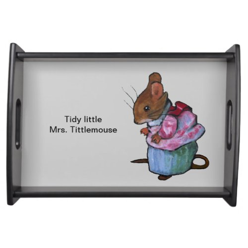 Tidy Little Mrs Tittlemouse After Beatrix Potter Serving Tray