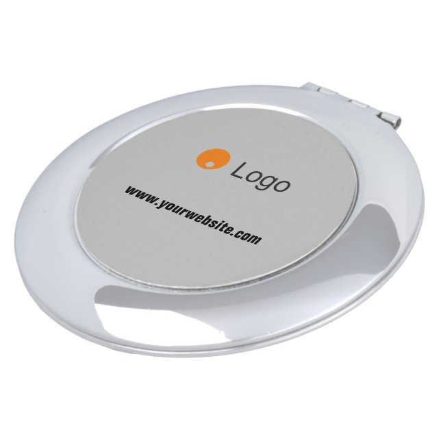 Tidy Monochrome Corporate Compact Mirror (Turned)