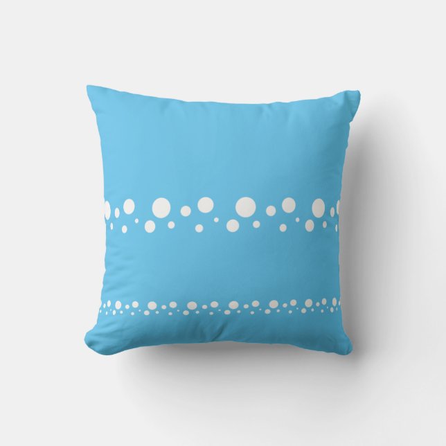 Tidy Styled Circles Stripes Graphic Throw Pillow (Front)