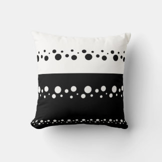 Tidy Styled Circles Stripes Graphic Throw Pillow