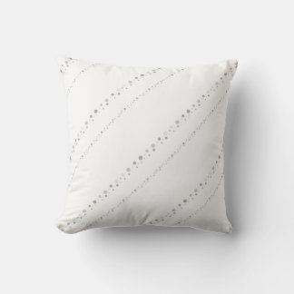 Tidy White Styled Point Stripes Graphic Throw Pillow