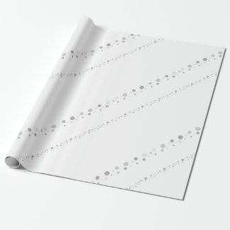 Tidy White Styled Point Stripes Graphic Wrapping Paper