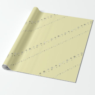 Tidy Yellow Styled Point Stripes Graphic Wrapping Paper