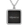 Tidyverse R User Silver Plated Necklace