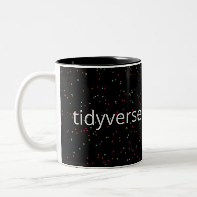 Tidyverse R User Two-Tone Coffee Mug (Left)