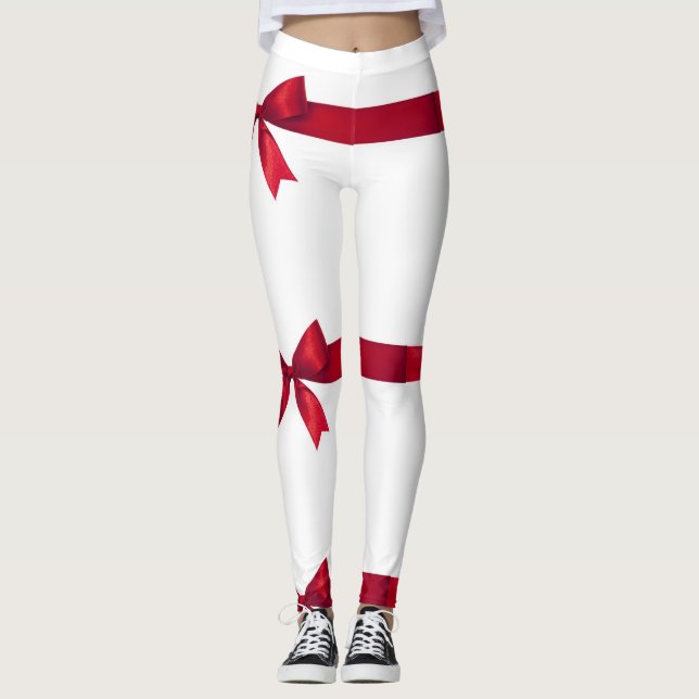**TIE A "RED RIBBONS" ON YOUR GAL** LEGGINGS (Front)