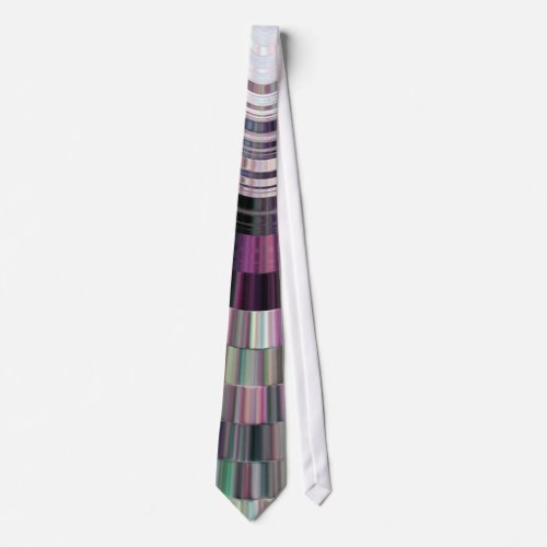 Tie Abstract Purple Metallic Look Template Neck Tie