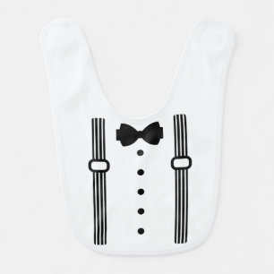 Tie and Braces Baby Bib