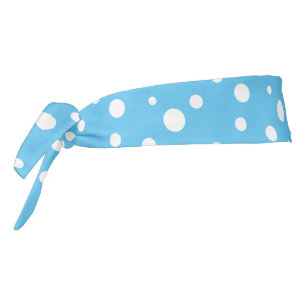 Tie Back Headband-Polka Dots Tie Headband