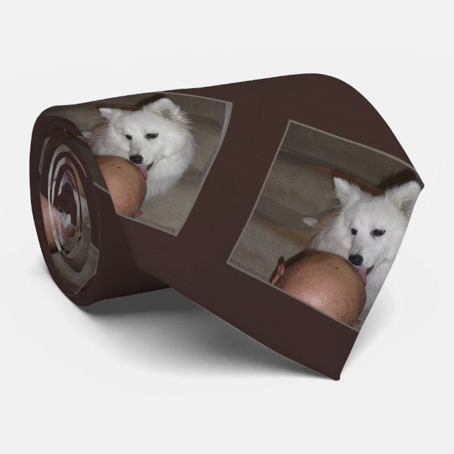 Tie, Bald is Beautiful, Pattern Repeats Neck Tie (Rolled)