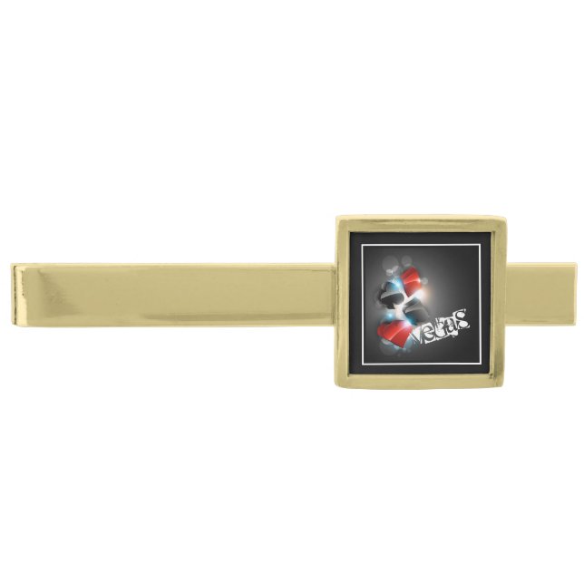 Tie Bar-Vegas Gold Finish Tie Bar (Front)