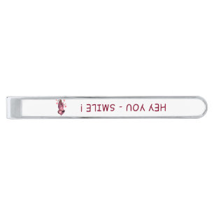 Tie Bar with Catchy Text and Upside Down Sloth