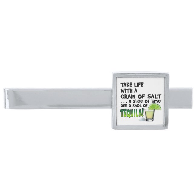 TIE CLIP - LIFE, LIME, SALT, TEQUILA! (Front)