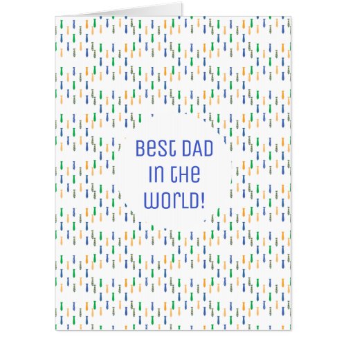 Tie Confetti _ Custom Message  Color Card