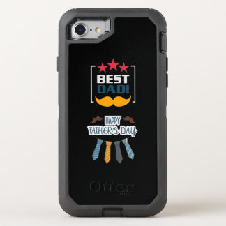 Tie Design Best Dad, Happy Father's Day OtterBox Defender iPhone SE/8/7 Case