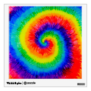 Tie Die Rainbow in Alcohol Ink Wall Decal