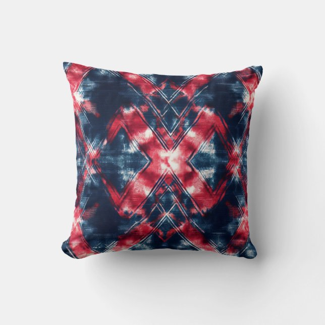 Tie DIY seamless pattern  Throw Pillow (Front)