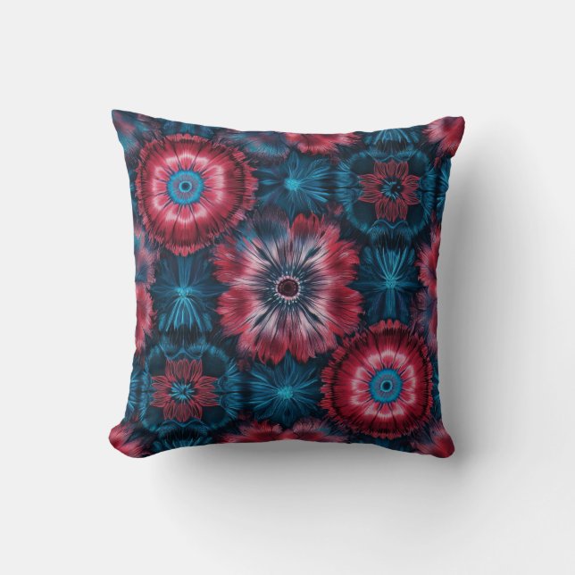 Tie DIY seamless pattern  Throw Pillow (Front)