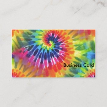 Tie Dye 2 Business Card by KraftyKays at Zazzle