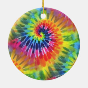 Tie Dye 2 Ceramic Ornament