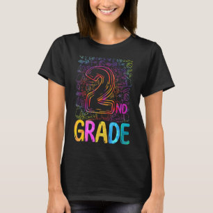 Tie Dye 2nd Grade Second Grade Teachers Back To Sc T-Shirt