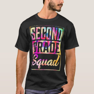 Tie Dye 2nd Grade Squad Teacher First Back To Scho T-Shirt