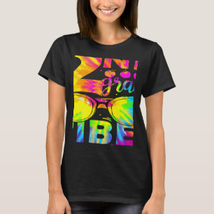 Tie Dye 2nd Grade Vibes Teacher First Day Of Back T-Shirt