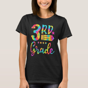 Tie Dye 3rd Grade Squad Teacher Student First Day T-Shirt