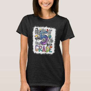 Tie Dye 5th Grade Typography Team Fourth Grade Tea T-Shirt