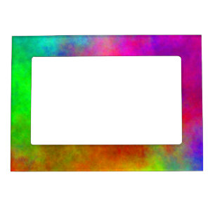 Tie-Dye Abstract Magnetic Picture Frame