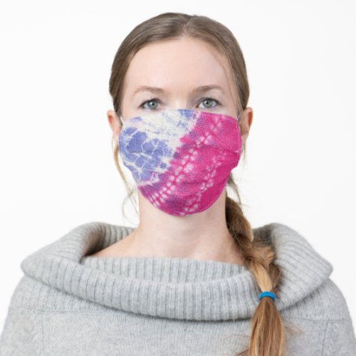 Tie dye adult cloth face mask